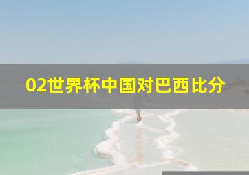 02世界杯中国对巴西比分