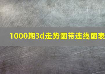 1000期3d走势图带连线图表