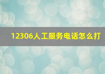 12306人工服务电话怎么打