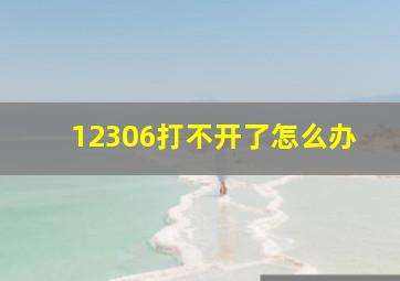 12306打不开了怎么办