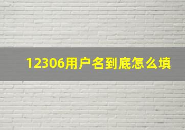 12306用户名到底怎么填