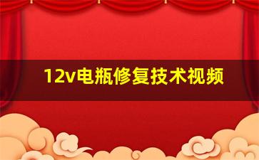 12v电瓶修复技术视频