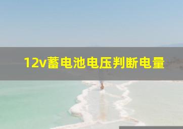 12v蓄电池电压判断电量