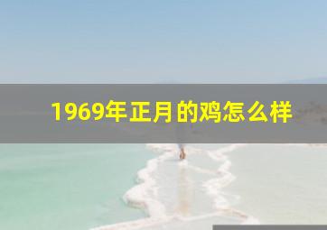 1969年正月的鸡怎么样