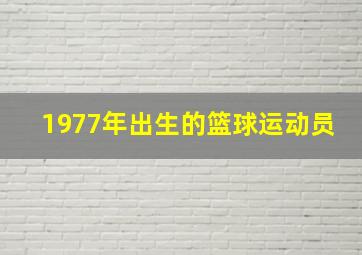 1977年出生的篮球运动员