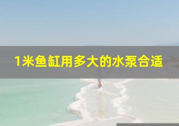 1米鱼缸用多大的水泵合适