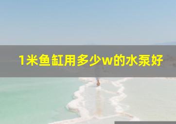 1米鱼缸用多少w的水泵好