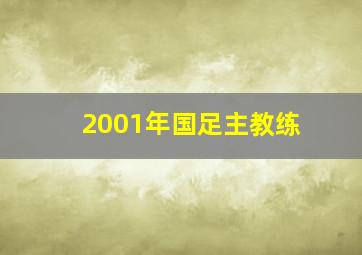 2001年国足主教练