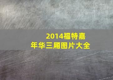 2014福特嘉年华三厢图片大全