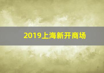 2019上海新开商场