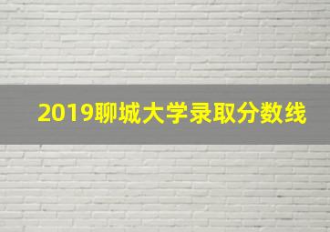 2019聊城大学录取分数线