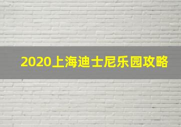 2020上海迪士尼乐园攻略