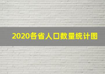 2020各省人口数量统计图