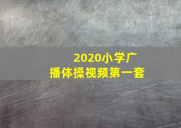 2020小学广播体操视频第一套