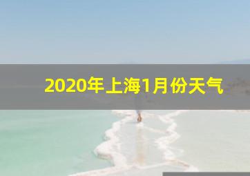 2020年上海1月份天气