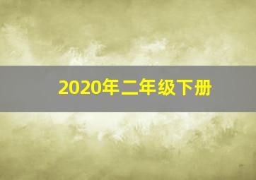 2020年二年级下册