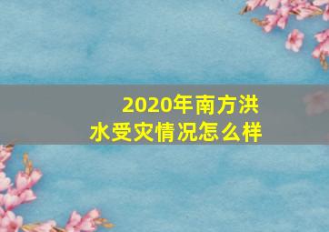 2020年南方洪水受灾情况怎么样