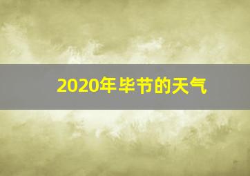 2020年毕节的天气