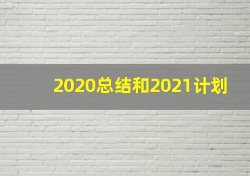 2020总结和2021计划