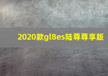 2020款gl8es陆尊尊享版