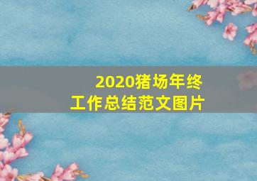 2020猪场年终工作总结范文图片