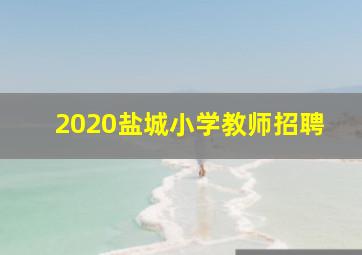 2020盐城小学教师招聘