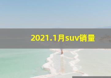 2021.1月suv销量