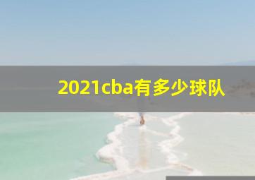 2021cba有多少球队