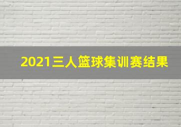 2021三人篮球集训赛结果