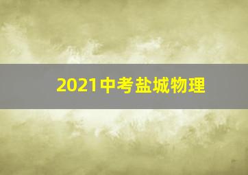 2021中考盐城物理