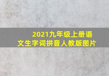 2021九年级上册语文生字词拼音人教版图片