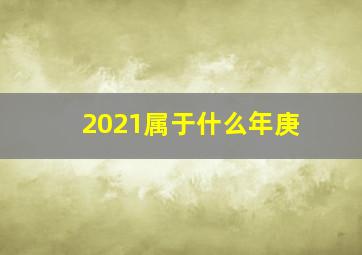 2021属于什么年庚