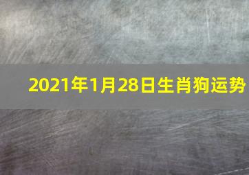 2021年1月28日生肖狗运势