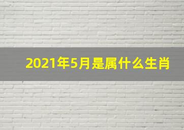 2021年5月是属什么生肖