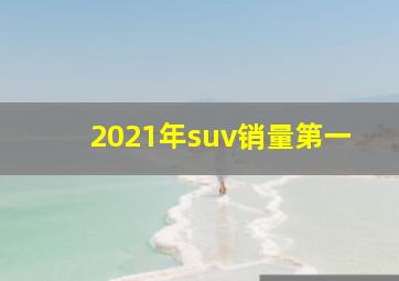 2021年suv销量第一