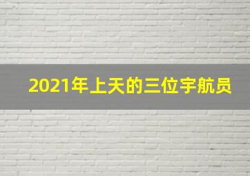 2021年上天的三位宇航员