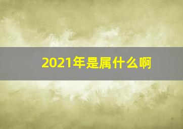 2021年是属什么啊