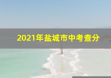 2021年盐城市中考查分