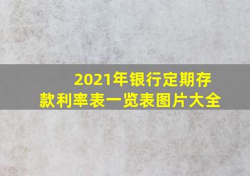 2021年银行定期存款利率表一览表图片大全