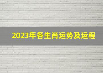 2023年各生肖运势及运程