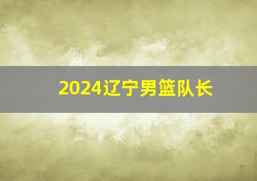 2024辽宁男篮队长