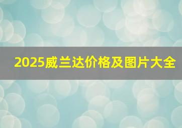 2025威兰达价格及图片大全