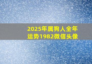 2025年属狗人全年运势1982微信头像