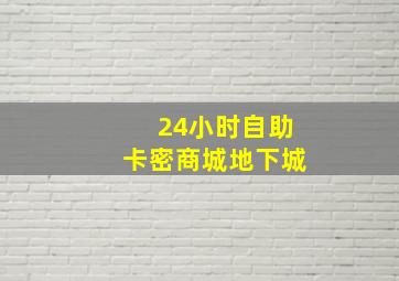 24小时自助卡密商城地下城