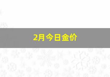 2月今日金价