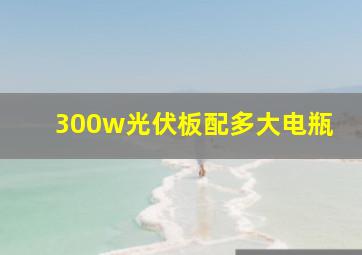 300w光伏板配多大电瓶