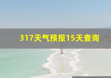 317天气预报15天查询