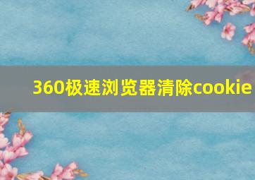 360极速浏览器清除cookie