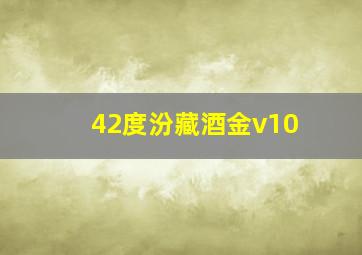 42度汾藏酒金v10