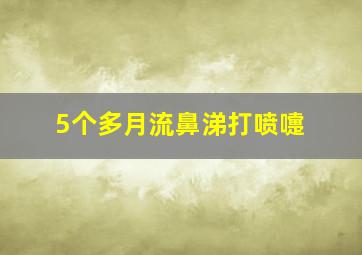 5个多月流鼻涕打喷嚏